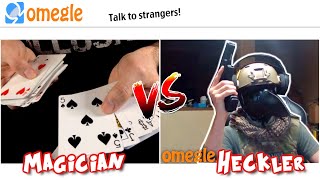 Magician vs Heckler on OMEGLE! | JS Magic