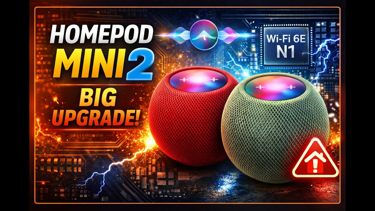 HomePod Mini 2 LEAKED: New S10 Chip, Deep Crimson, and Secret AI