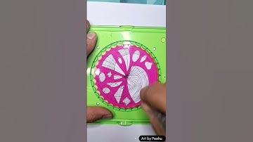 Very satisfying Spirograph design art #spirograph #art #shorts #satisfying #artist #video #ytshorts