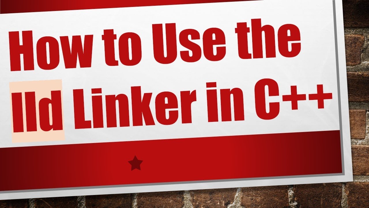 How to Use the lld Linker in C++ - YouTube