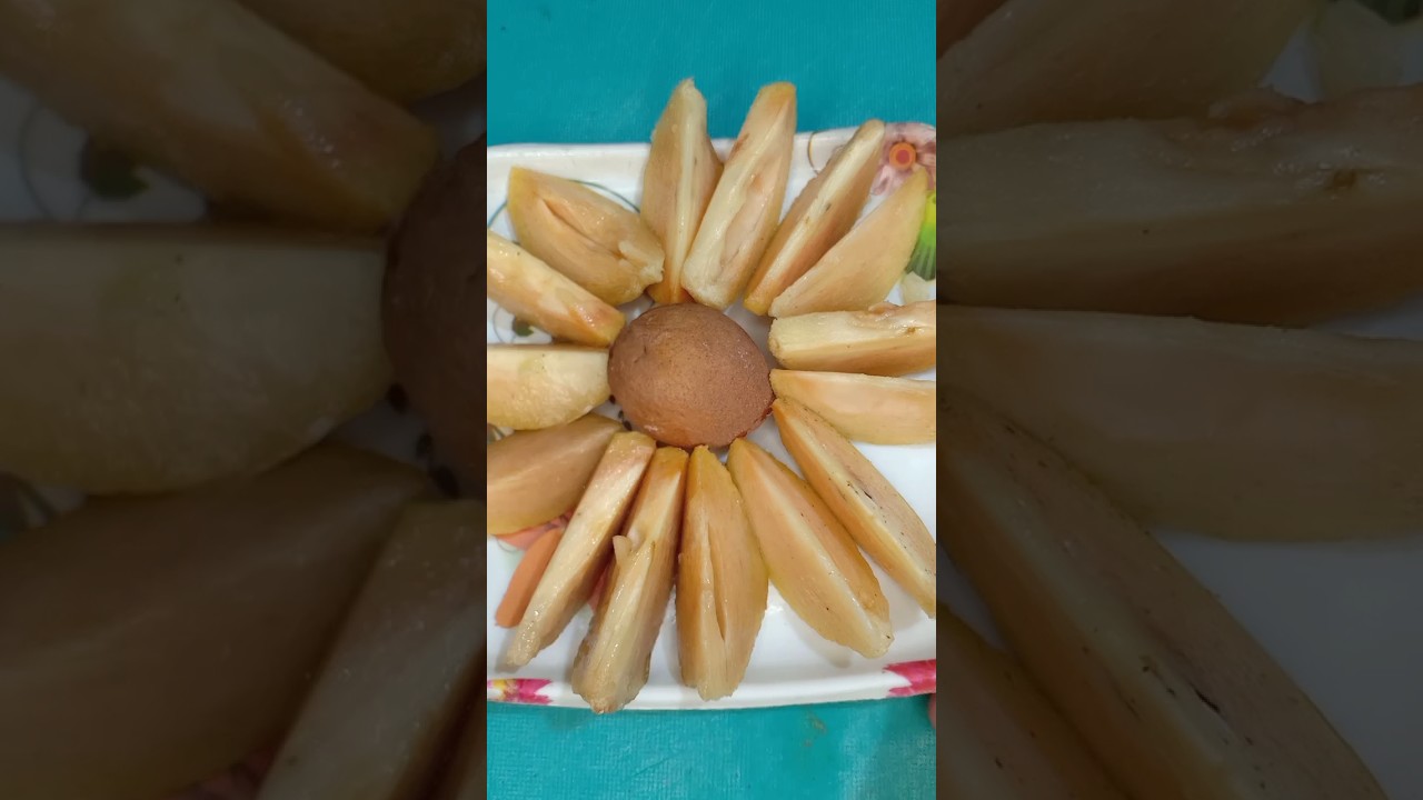chikoo(sapota) cutting 