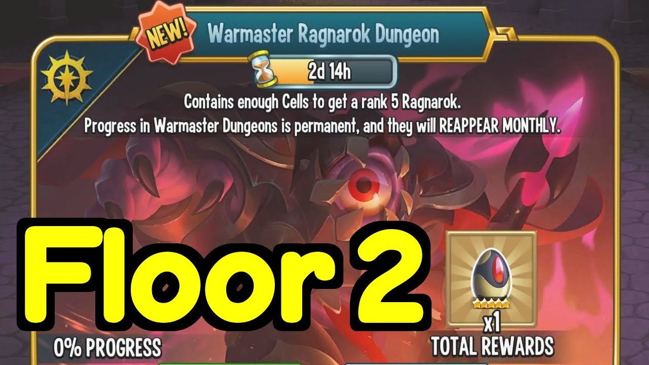 Warmaster Ragnarok Monster Legends - Warmaster Ragnarok Dungeon, Floor 2 - YouTube
