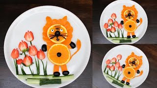 Art In Vegetable &amp; Fruit Carving | Freshy Fruits Decoration | Fruits Garnishing