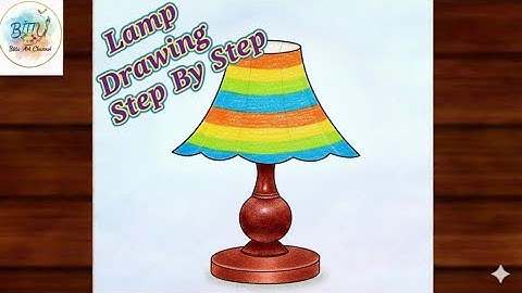 Lamp Drawing for Beginners,Easy Lamp Drawing Tutorial# 1 Minute Art: Table Lamp#TrendingArt