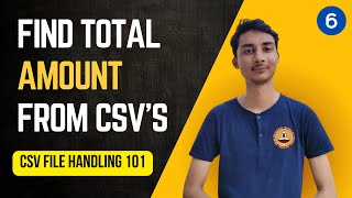 IITM Python Oppe2 Practice Series | Get Total Amount Problem | CSV File Handling in Python (csv)