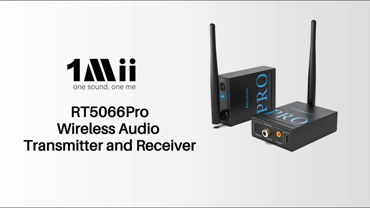 1Mii RT5066Pro Wireless Audio Transmitter Receiver Official Setup