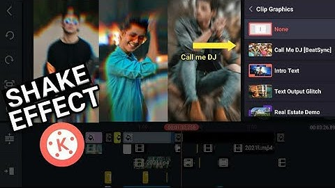 Shake Effect in Kinemaster like Alight Motion | Shake Effect Video Editing | Call Me DJ ( BeatSync )