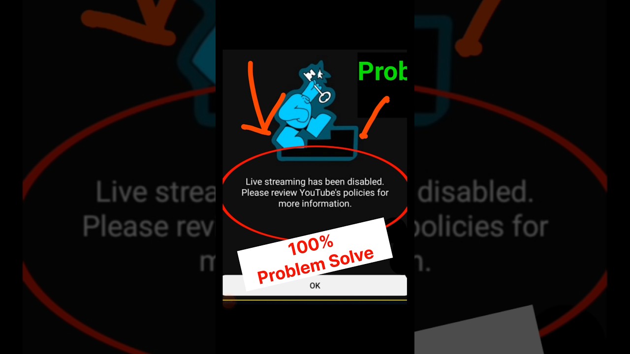 😭 Live streaming has been disabled. Please review YouTube's policies for more information / #shorts