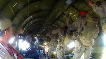 WWII Airborne Jump from C 47   As Real As It Gets!