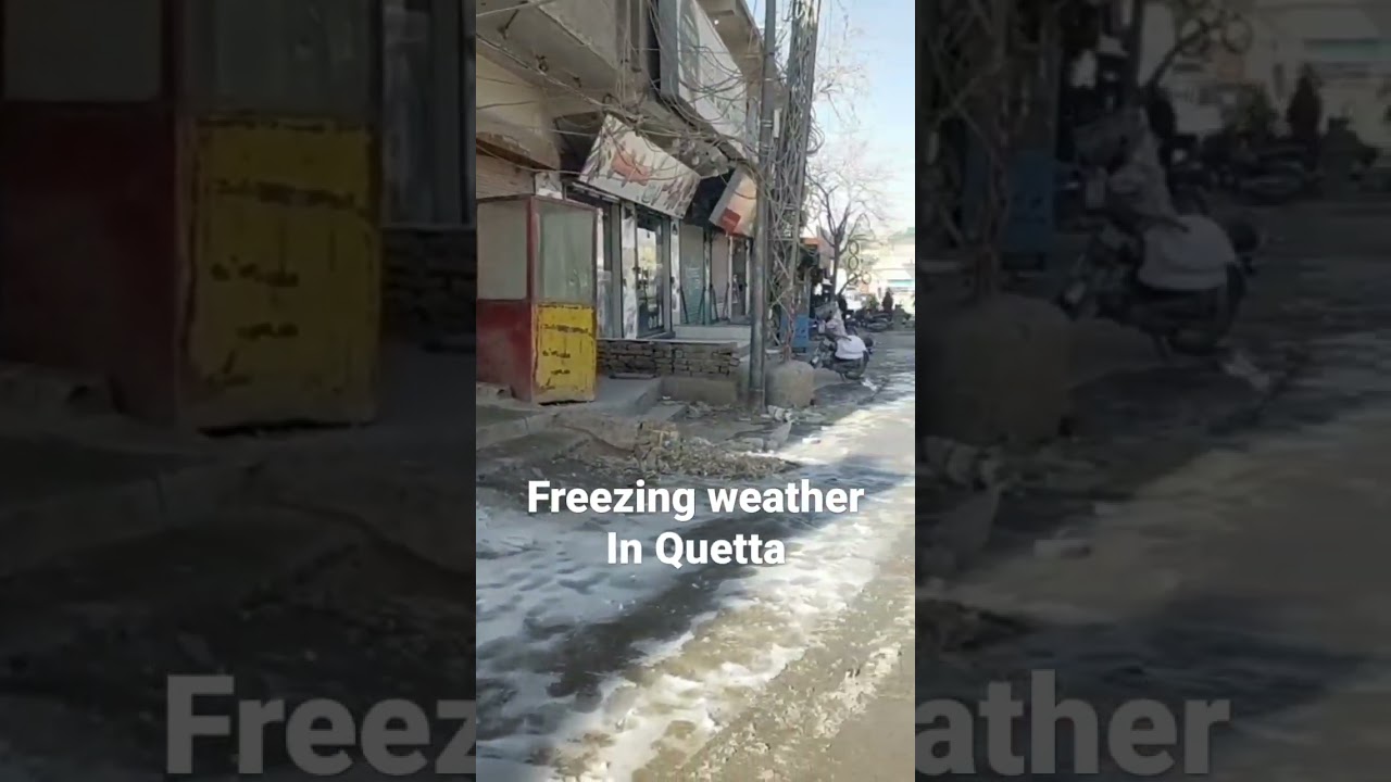 Freezing weather in Quetta 