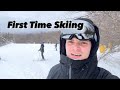 First Time Skiing