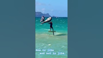 Learning new jibes… #wingfoil #foiling #jibe