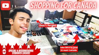 Packing list for Canada | What to pack when moving to Canada |  International students packing list