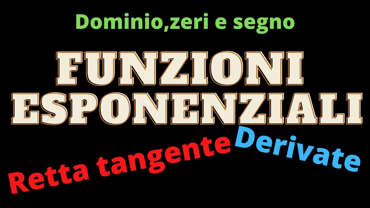 Esponenziali: esercizi di ripasso per la mia classe terza