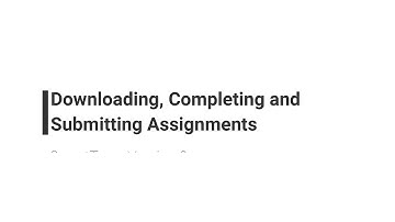 SmartTerm Version 2 - Downloading, Completing and Submitting assignments