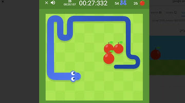 google snake game twin mode (slow) 50 apples 00:51:889