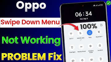 Oppo Mobile Swipe Down Menu Not Working Problem Solve | Oppo Phone Notification Bar Not Working Fix