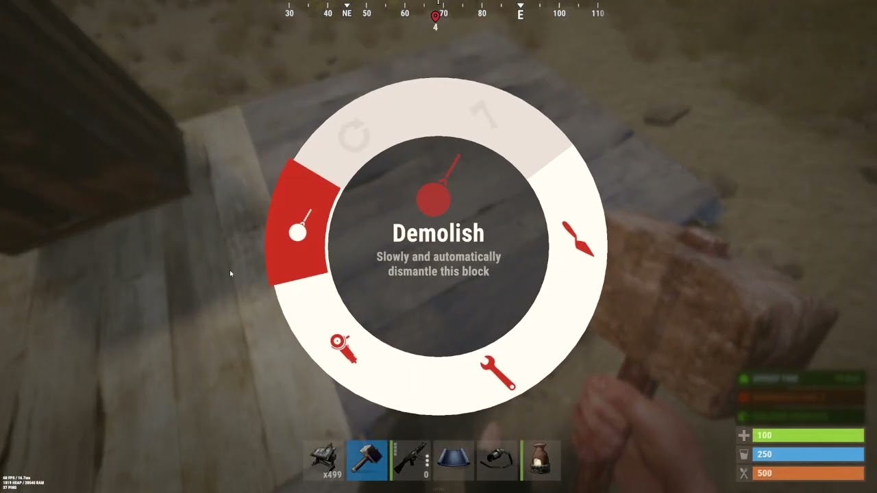 How to Destroy Floors in Rust