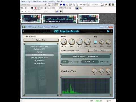 GPU Convolution Reverb VST using NVIDIA / ATI GPU - no CPU usage