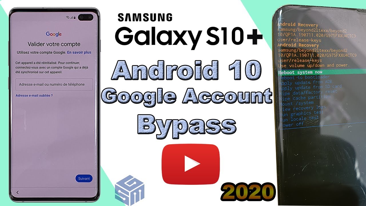 Samsung Galaxy S10 Plus Google Account Frp Bypass - Suprimmer Compte