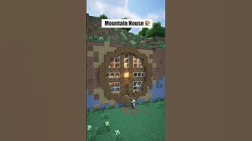 Mountain House🏡 Minecraft Tutorial #shorts #minecraft #Tutorial #foryou #fyp