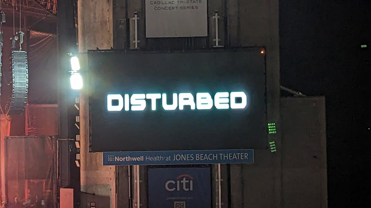 braking Benjamin and disturbed at Jones Beach theater August 19 2023