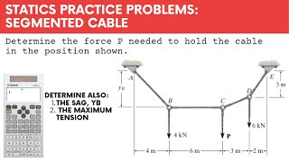 Analysis of Segmented Cables | Method of Sections Approach