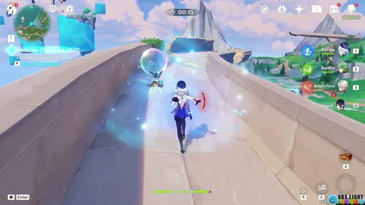 Pneumousia Mechanism puzzle + Water Crystal - Fontaine - Genshin Impact 4.1