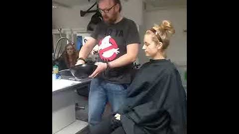 Face casting with alginate