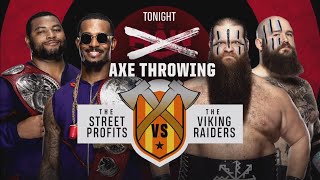 Full match - the street profits vs. viking raiders – axe-throwing
contest: raw, may 18, 2020