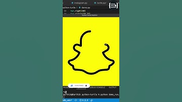 Snapchat logo using python turlte | Python Turtle Graphics 12 #CodingWithKarthik