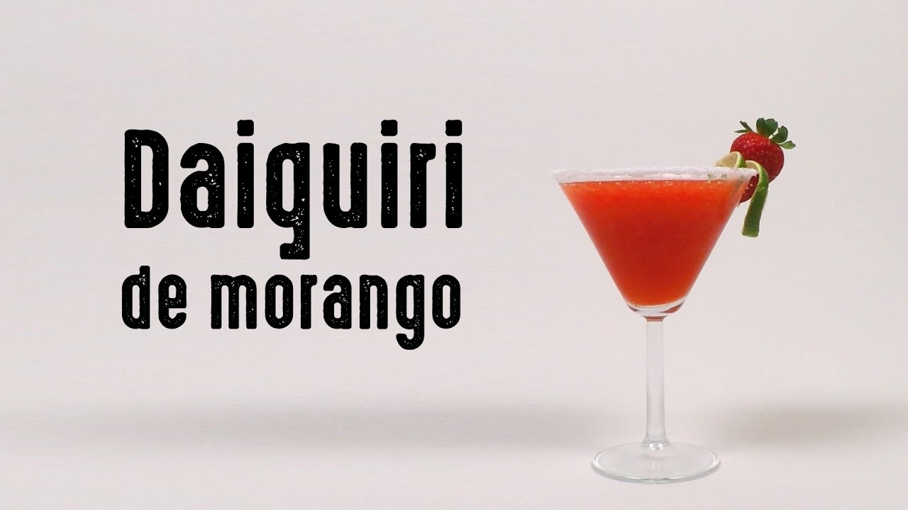 Receita de como fazer o drink Daiquiri de Morango YouTube
