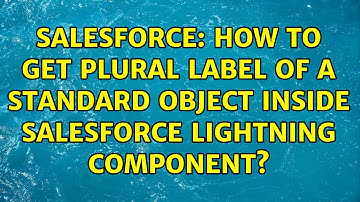 Salesforce: How to get plural label of a standard object inside salesforce lightning component?