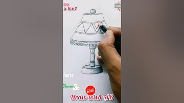 Table Lamp #drawing using pencil #shorts #tablelamp#viral #day