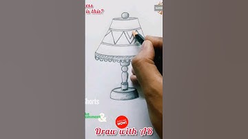 Table Lamp #drawing using pencil #shorts #tablelamp#viral #day