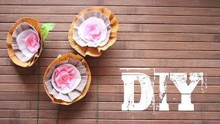 DIY / ЦВЕТЫ ИЗ БУМАГИ / ЛЕГКО И БЫСТРО DIY / ЦВЕТЫ ИЗ БУМАГИ / ЛЕГКО И БЫСТРО