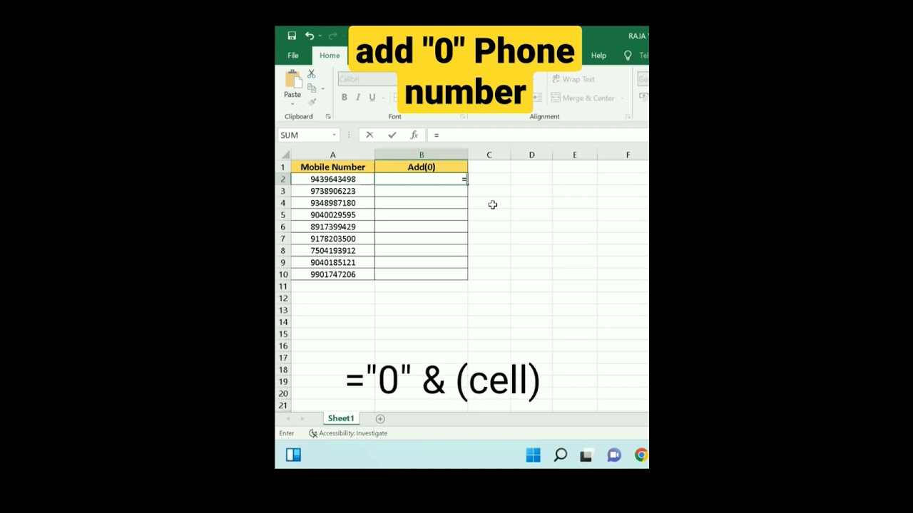 How To Add 0 In Excel 7 exceltutorial shortfeed exceltips How To Add 0 In Excel 7 exceltutorial shortfeed exceltips