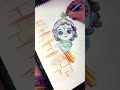 Cute Krishna Art ✨🦚 #shorts