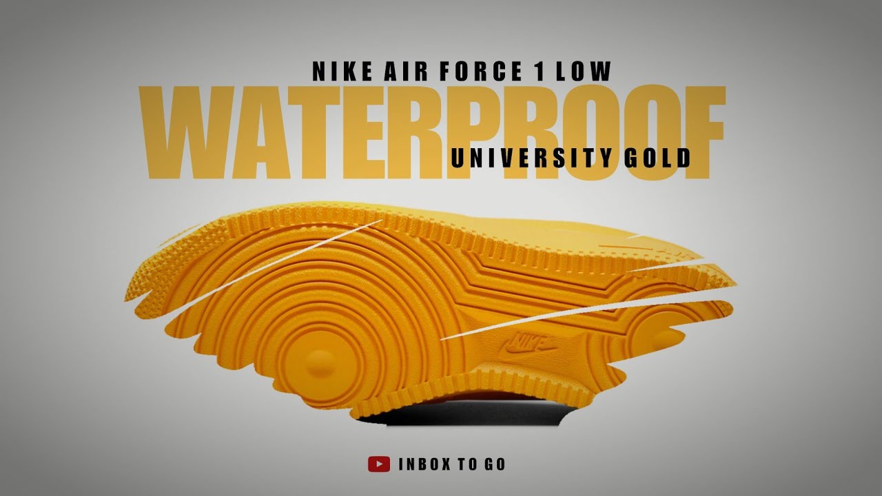 Nike Air Force 1 Low Waterproof University Gold FB8875-700