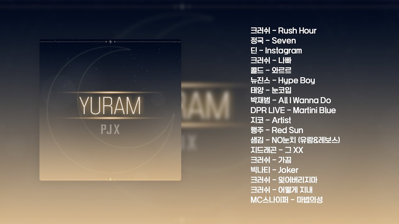 [𝐏𝐥𝐚𝐲𝐥𝐢𝐬𝐭] 드림스케이퍼가 들려주는 국내 R&B 힙합🎧  | PJX 유람 라이브 플레이리스트🎵