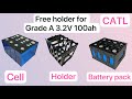Free plastic holder for Grade A CATL 3.2v 100ah lifepo4 cell