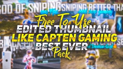 Free to use thumbnails like ‎@captengamingyt  | bgmi thumbnail pack | free to use thumbnail pubg