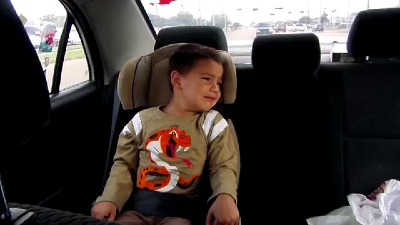 Temper tantrum after grocery shopping