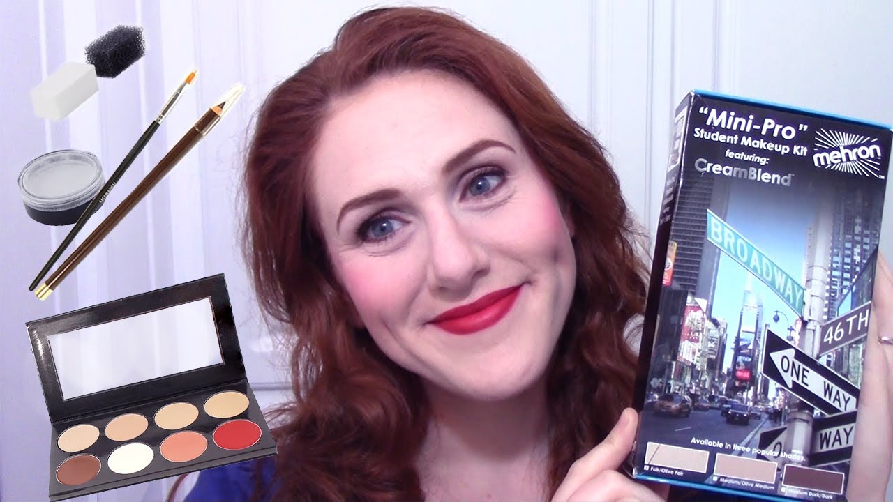 Stage Makeup Tutorial for beginners - Using Mehron Mini Pro Kit 