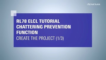 ELCL Chattering Prevention Tutorial (1/3) - Create the Project