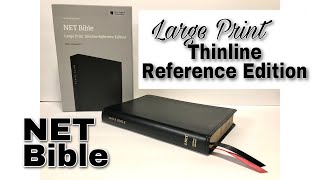 NET Bible Review Large Print Thinline Reference Edition