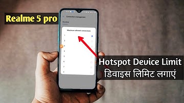 How To Set up WLAN Hotspot Maximum connections device Limit of connected devices In realme 5 Pro