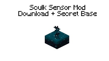 Sculk Sensor Mod. (Use them before 1.17 releases) - Tutorial