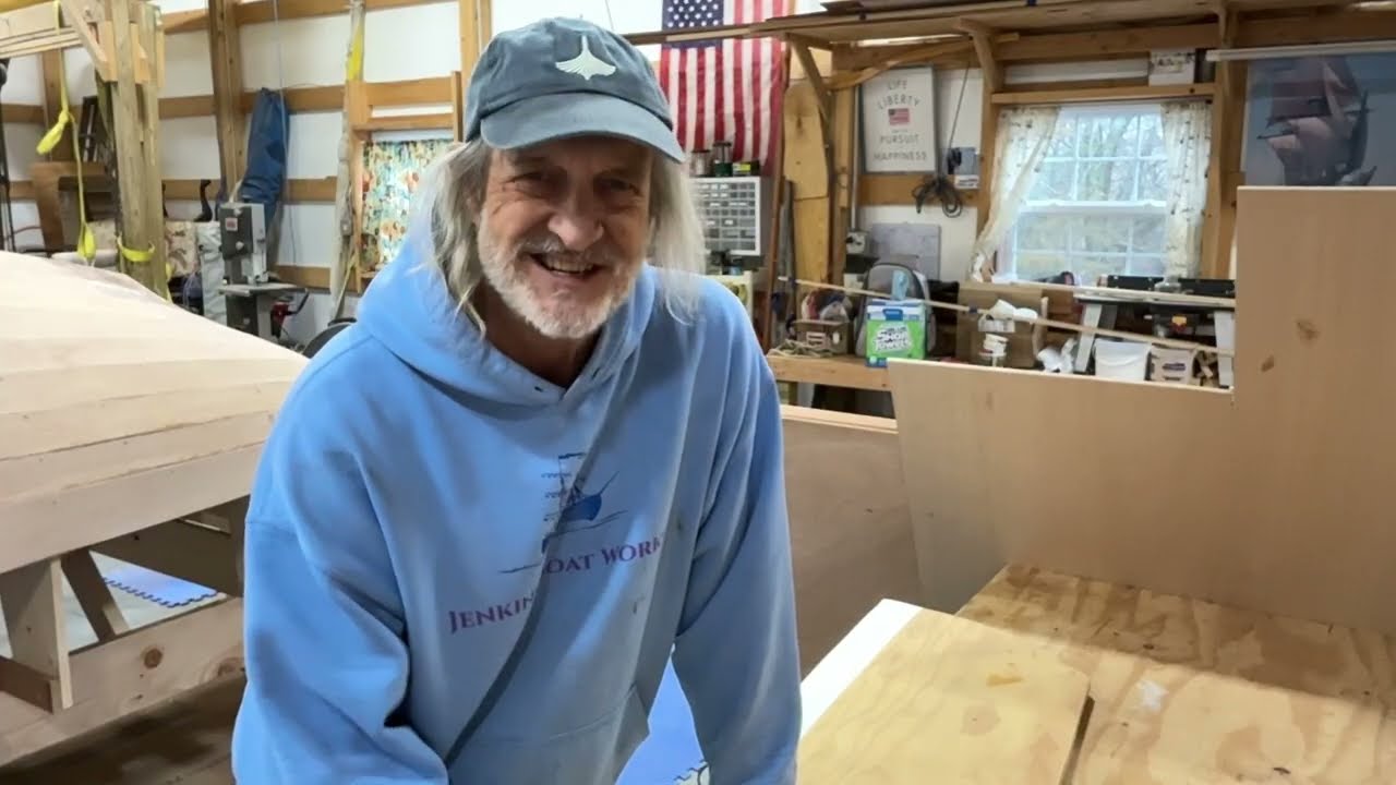 Boat Building a Somes Sound 12 1/2 - How to make Marine Plywood for Centerboard Trunk -Ep 54