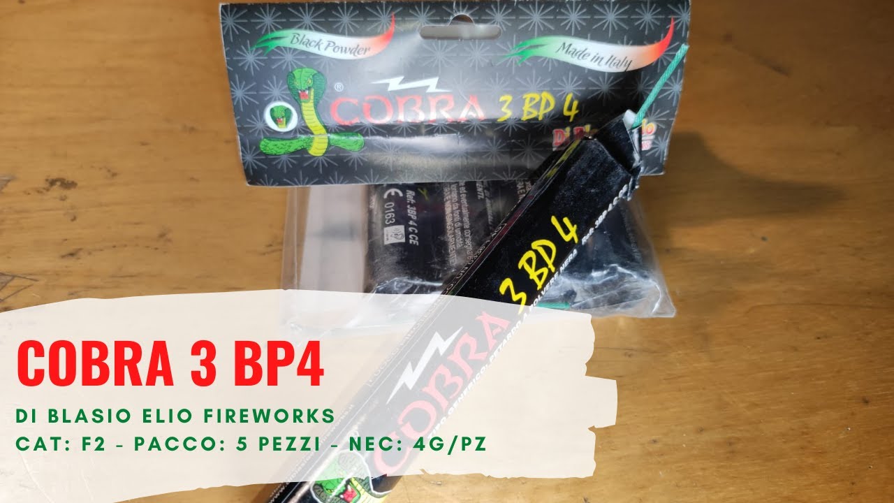 Test Petardo COBRA 3 BP4 di Di Blasio Elio Fireworks 